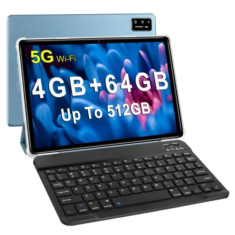 10.1 Inch RAM 4GB ROM 64GB S22 Tablet PC Android 11 CPU Sun50iw Processor, Octa-Core Cortex-A53 Dual Camera Type-C