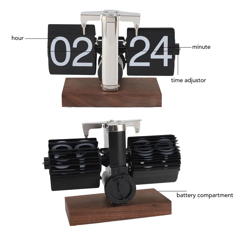 Automatically Page Turning Flipping Clock for Modern Home Office Decoration.Full of Sense of Technology.A Battery Included.