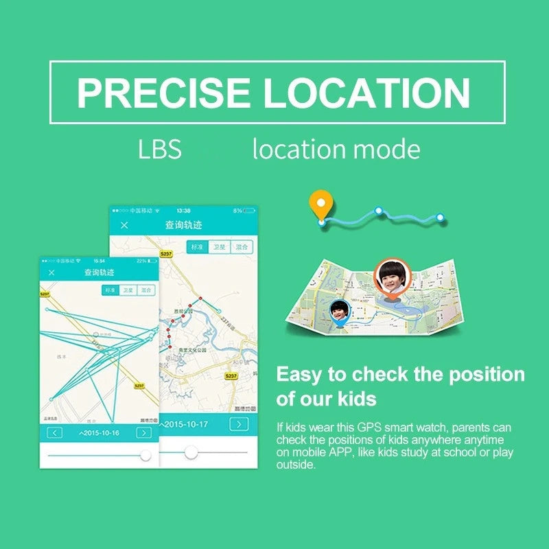 Smart Watch For Kids - Location, Camera, Video, Music, Games, Alarm, Calculator