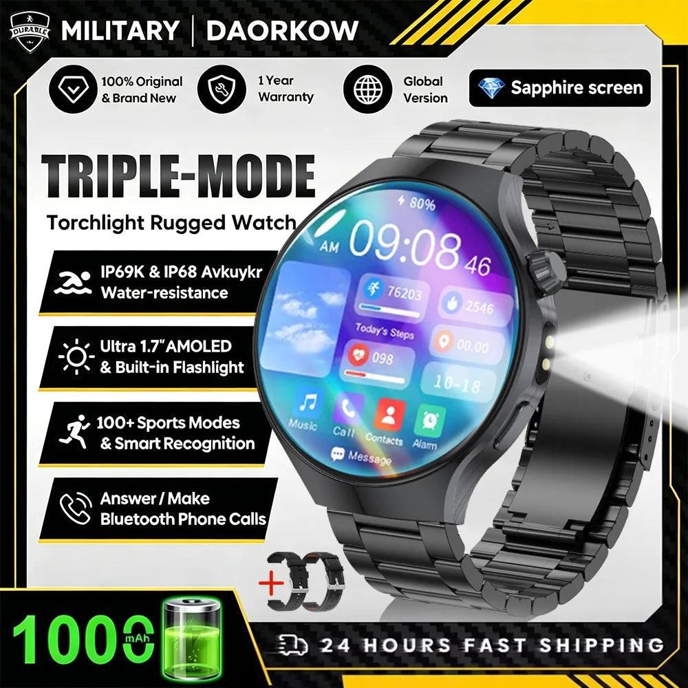 New smartwatch 2026-1.7-inch HD screen, 1000 mah battery, information alert function, multiple sports modes