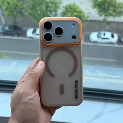 Luxury Matte Translucent Barcode Shell For IPhone Air 17 16 15 14 13 12 11 Pro Max Plus Wireless Charge Ultra-thin Protect Cover