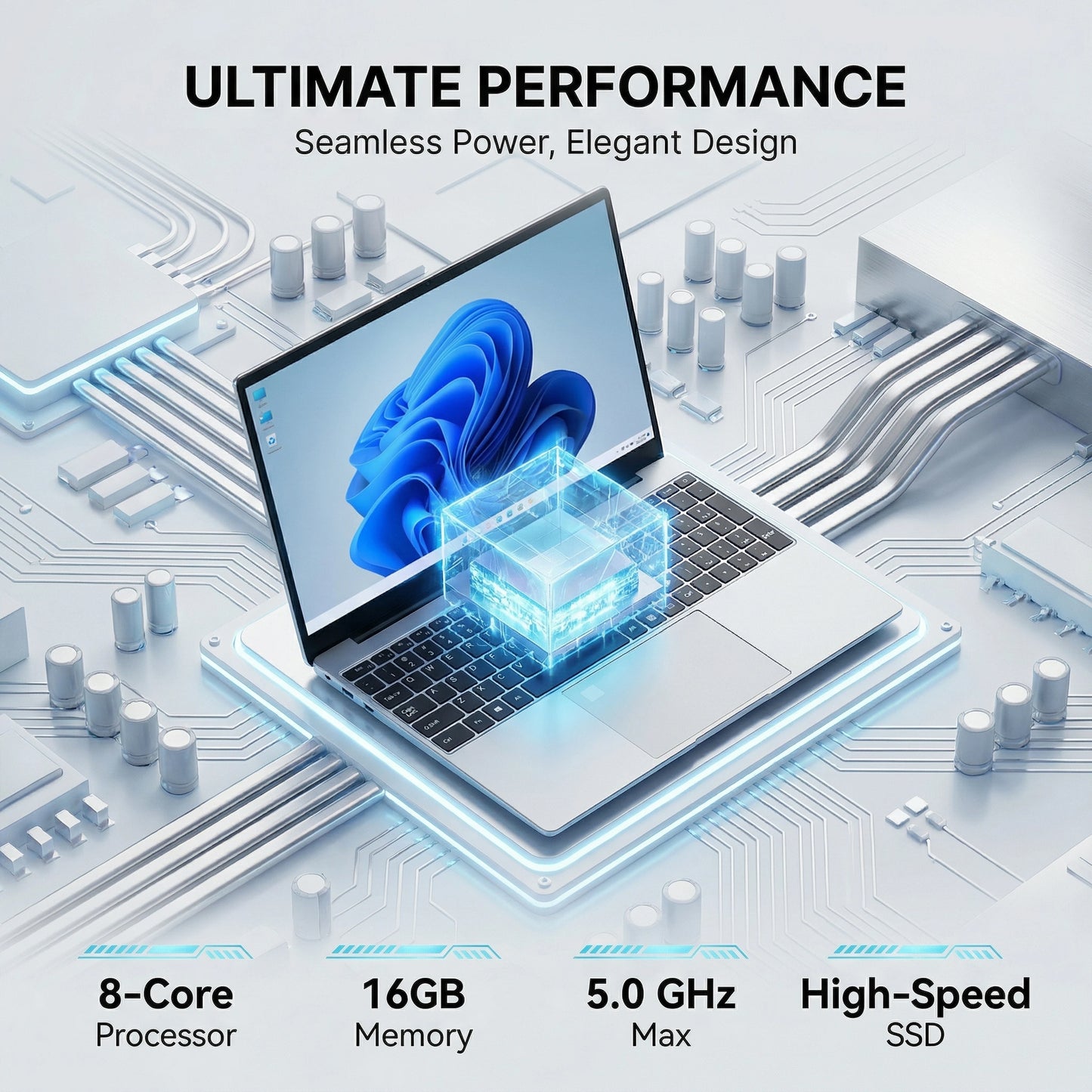 2026 New Core i9 9880H Windows 11 Pro Laptop 32GB RAM 2TB SSD for Gaming Office Studio High-Speed Notebook 5000mAh