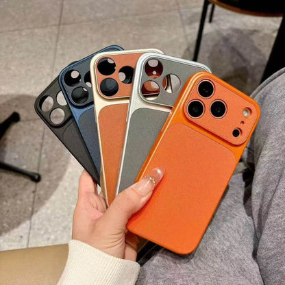 Luxury Matte Cortex Phone Case For iPhone 11 12 13 14 15 16 Pro Max Plus 17AIr Shockproof Bumper Back Cases Cover