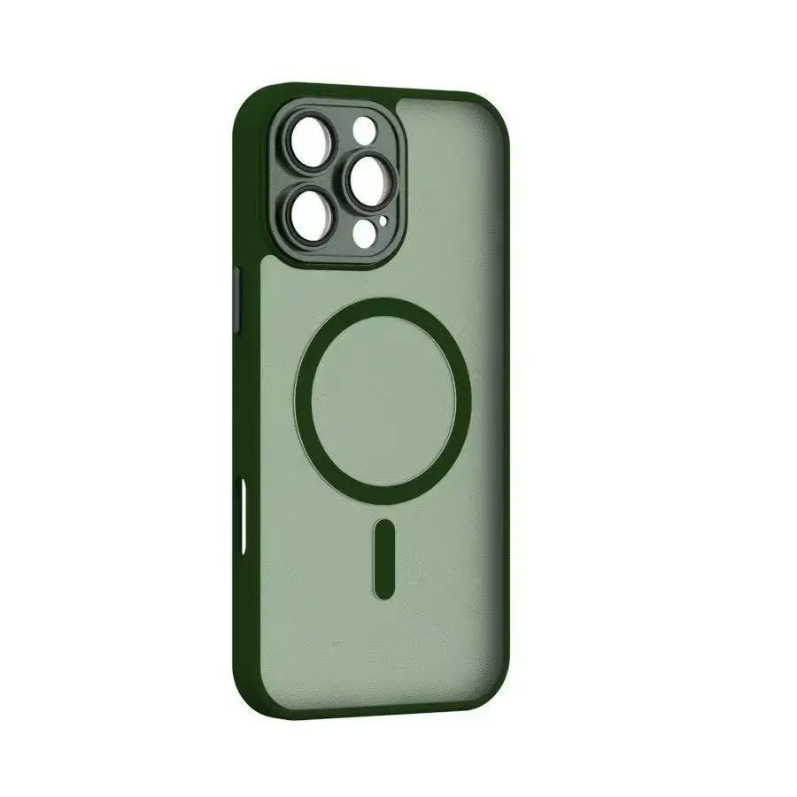 Magnetic Luxury Translucent Armor Shockproof Case For iPhone 16 15 14 13 12 11 Pro Max For Magsafe Wireless Charge Phone Cover