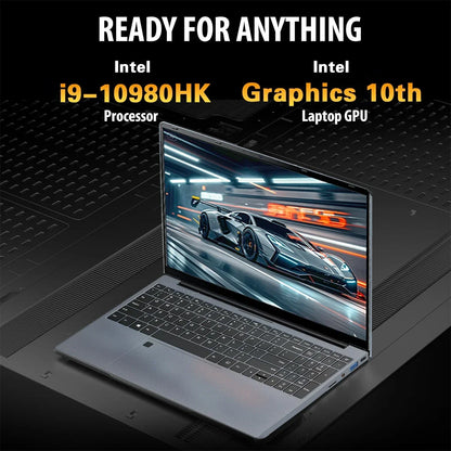 LENO15.6 Inch FHD Ultra Thin Laptop Intel i9-10980HK 16GB RAM 1TB/2TB SSD Fingerprint Unlock Windows 11 Gaming Business Notebook