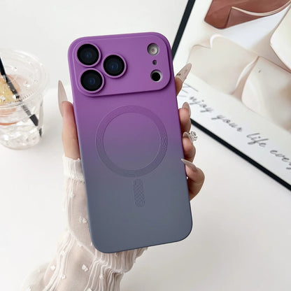 Gradient Magnetic Case for iPhone 17 Pro Max 17 Pro Air Cover Mag-safe Wireless Shell Full Camera Lens Film Soft Silicone Fundas